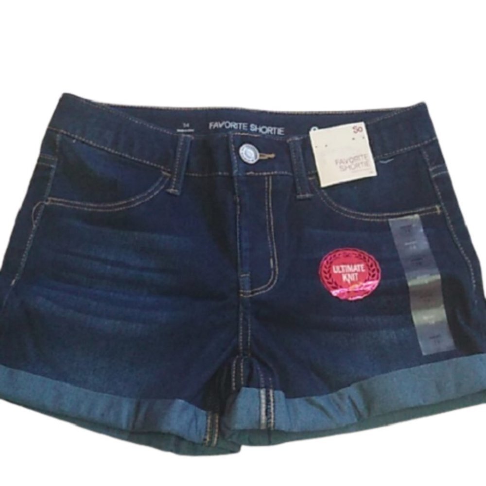 So Girl's Favorite Shorties, Dark Wash, size 8